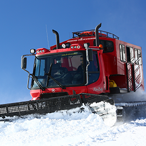 A Powder Mountain catskiing snowcat