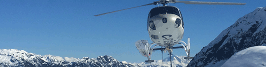 Heli-skiing